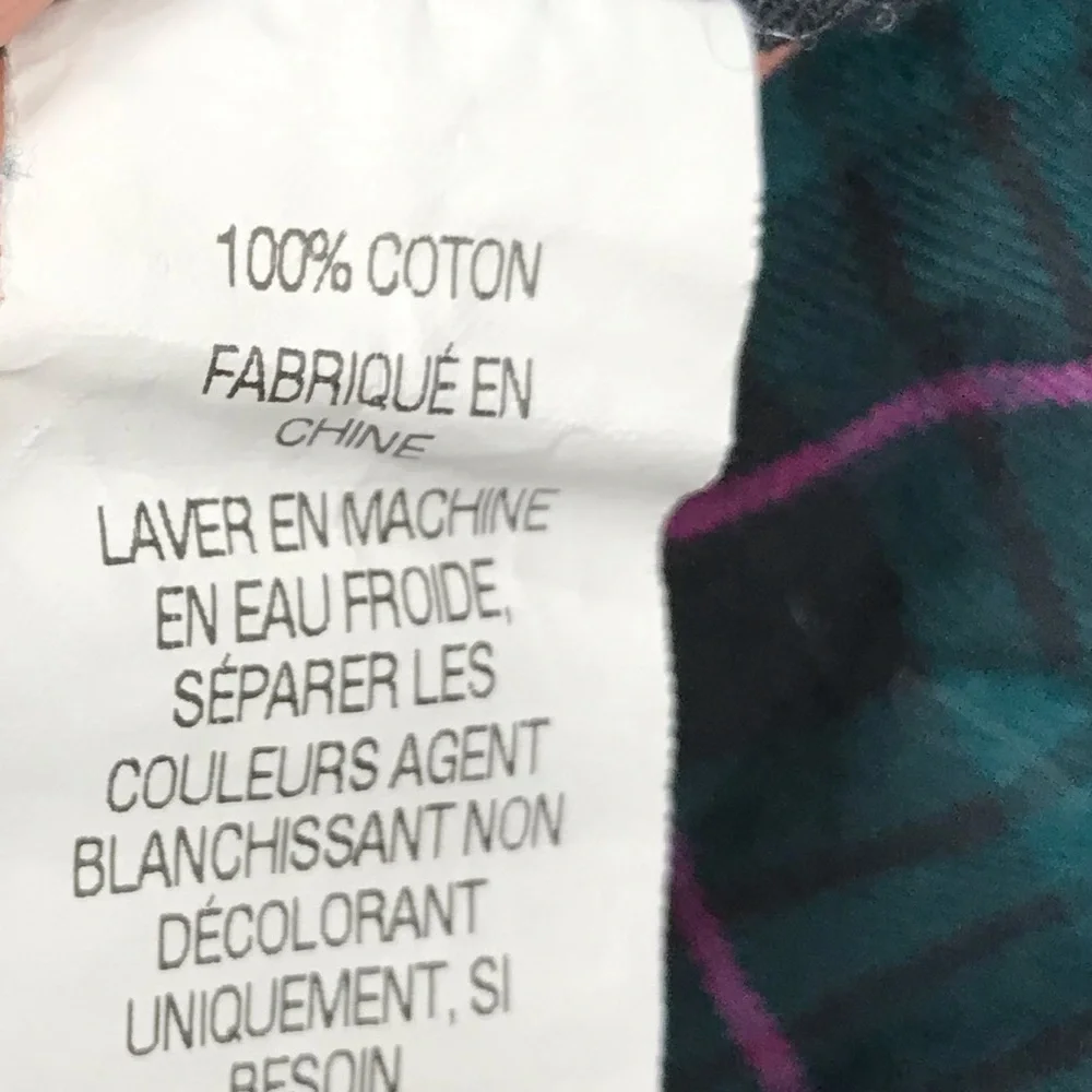 LL Bean plaid flannel shirt women’s medium - Picture 3 of 7